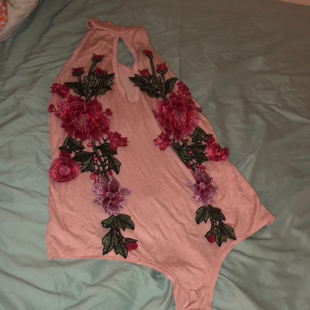 Pink bodysuit